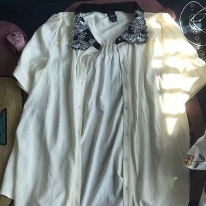 Alice and wonderland button down